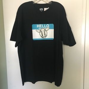 D*Face X UNIQLO short sleeve shirt